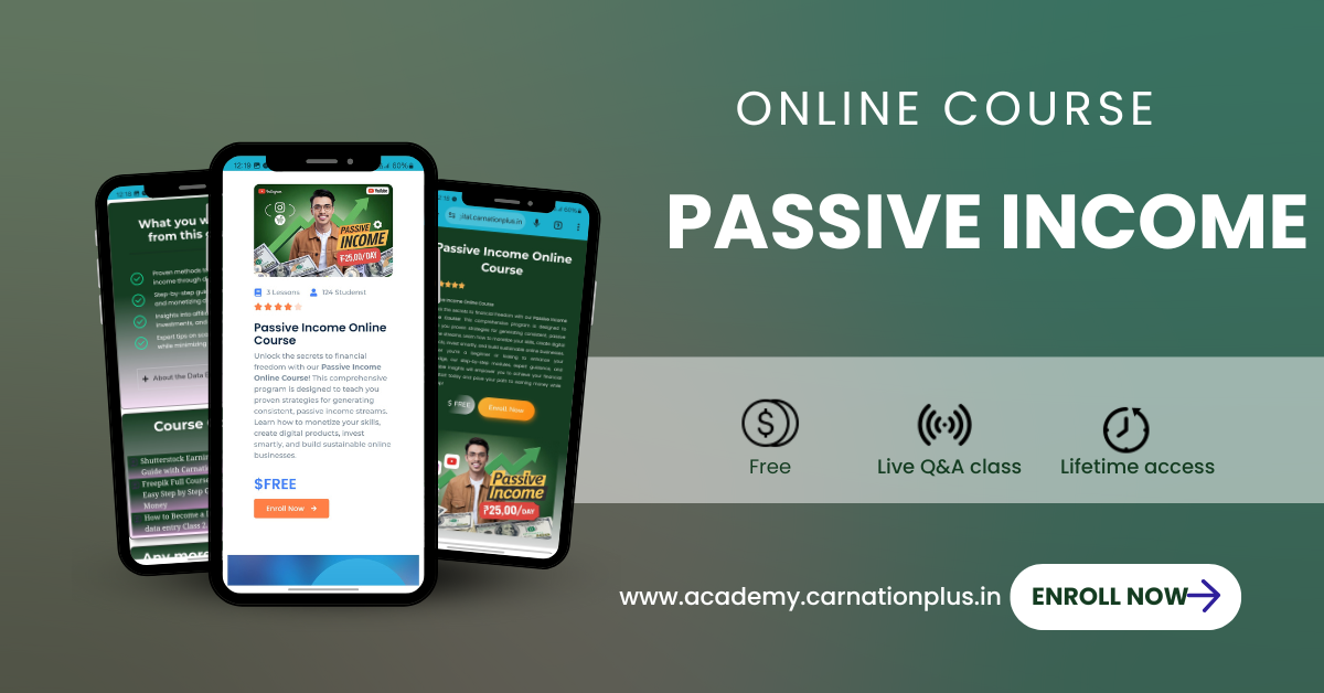 Passive Income Online Course!